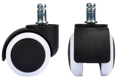Pin Type White Rubber Wheel